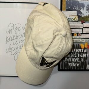 Yellow Butterfly Baseball Cap Hat